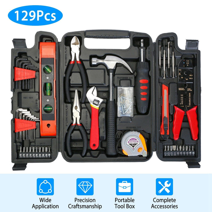 129-Pieces Set: Household Hand Tool Set - Haeska