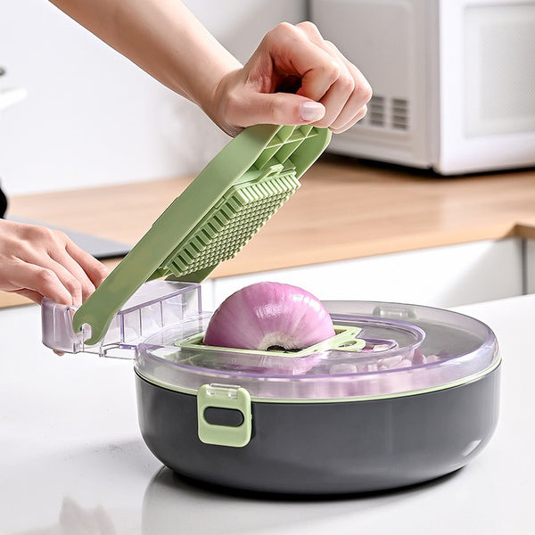 Hot Selling Multifunctional Vegetable Chopper Slicer - Veggie Dicer Cutter for Onion, Tomato, Potato with Draining Feature - Haeska