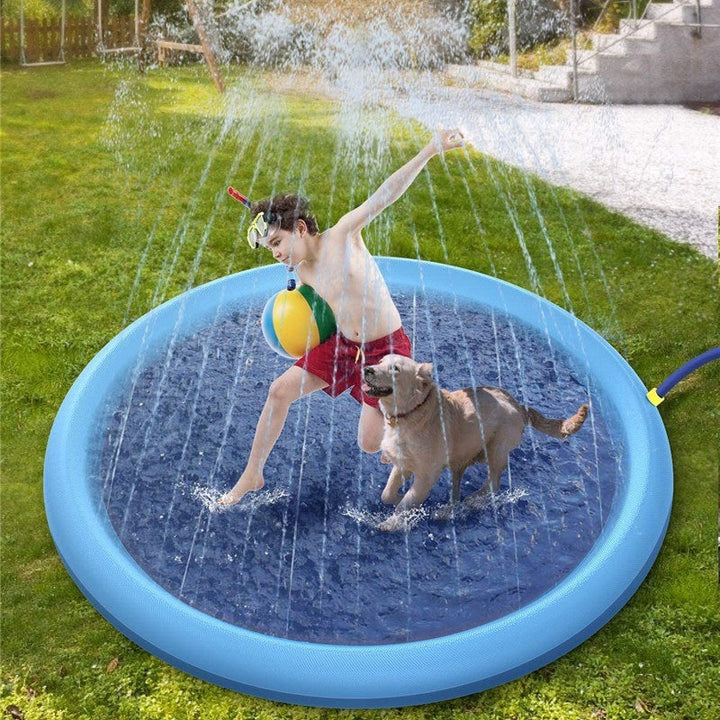 Non-Slip Splash Pad For Kids And Pet Dog Pool Summer Outdoor Water Toys Fun Backyard Fountain Play Mat - Haeska