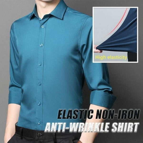 (Men's Wardrobe essentials) Stretch Non-iron Anti-wrinkle Shirt