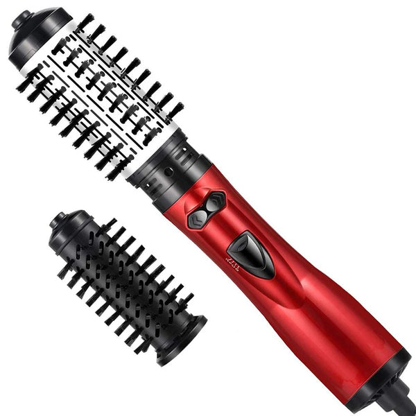 2-in-1 Rotating Hair Dryer Brush-Hair Straighteners Brush-Hot Air Brush - Haeska