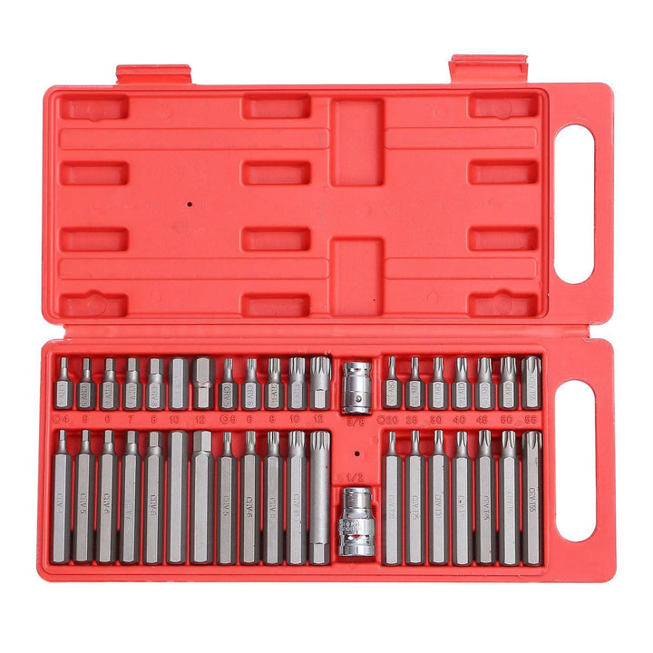 40-Pieces: Socket Bit Set Hex Torx Spine - Haeska