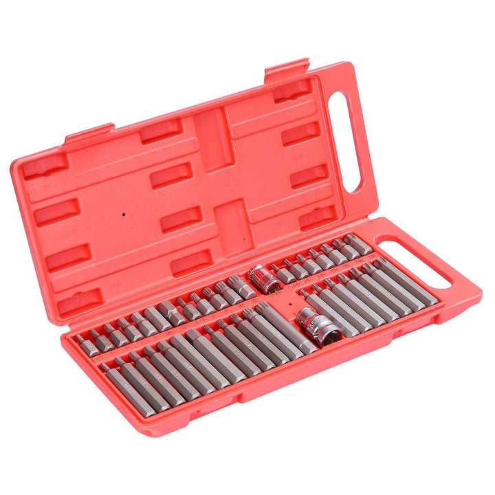 40-Pieces: Socket Bit Set Hex Torx Spine - Haeska