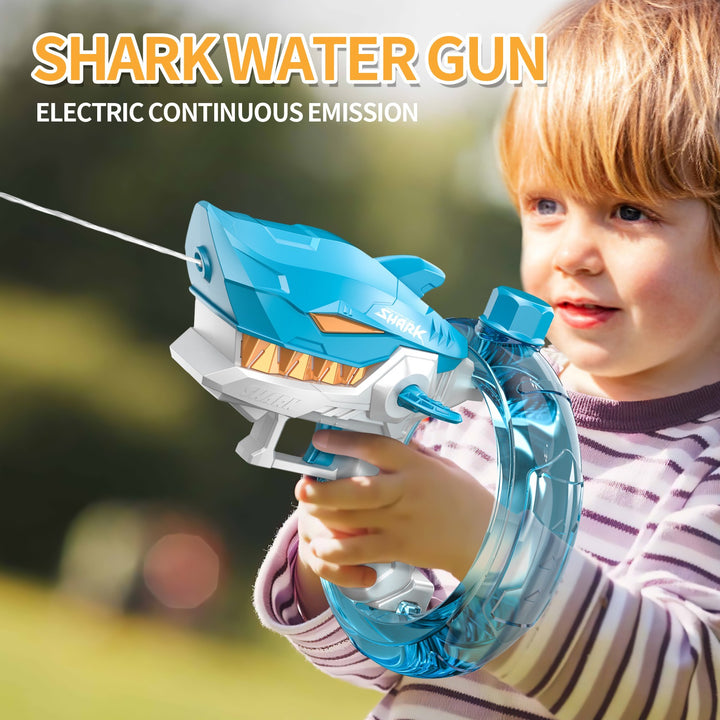 Shark Electric Water Gun - Fully Automatic Continuous Fire Toy - Haeska