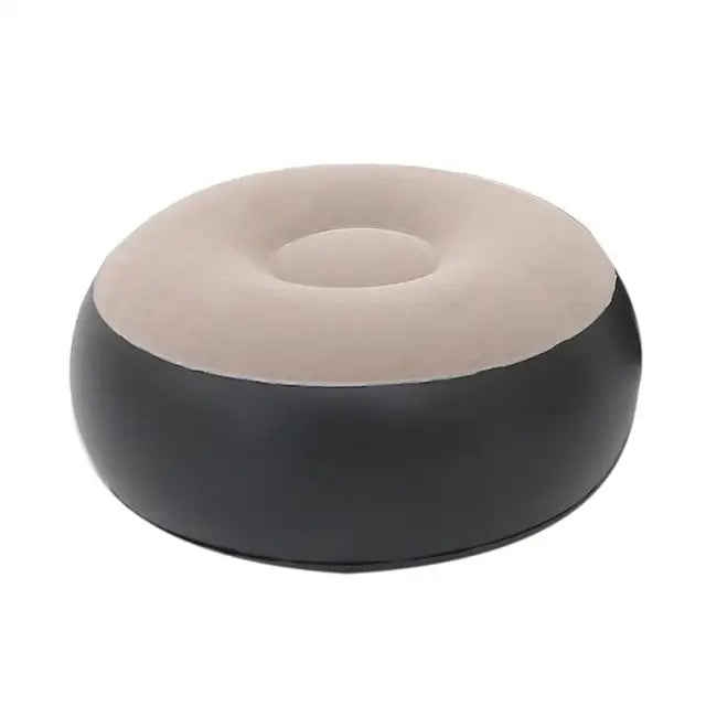 Inflatable Air Mattress Lazy Sofa with Comfortable Leg Stool - Haeska