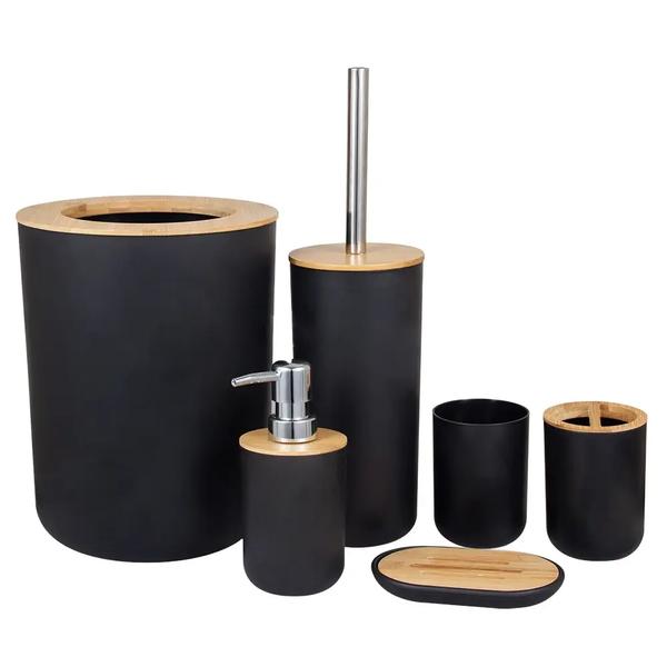 Bathroom Accessories Set - 6 Piece Bathroom Set - Haeska