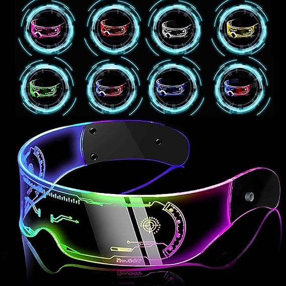 LED Luminous Glasses - 7 Colors, Perfect for Parties, Cosplay, and Halloween - Haeska