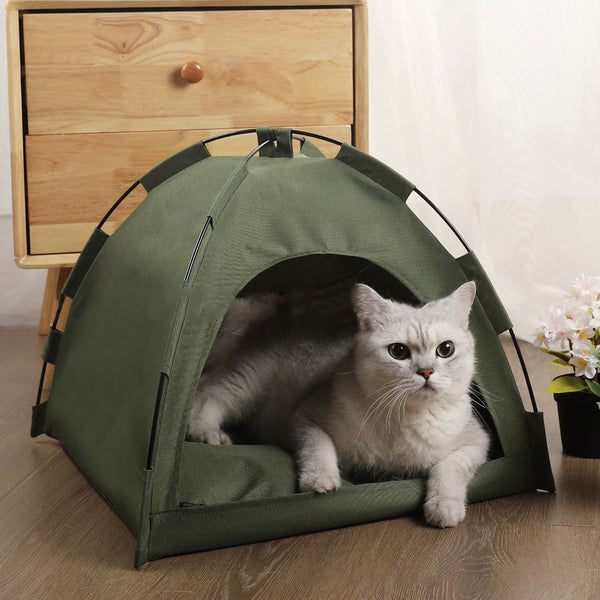 Summer Cooling Tent Bed for Pets - Foldable, Breathable, Waterproof - Indoor/Outdoor - Haeska