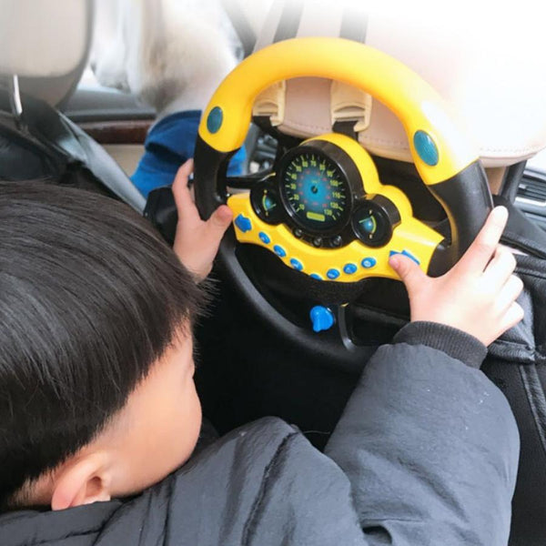 Simulation Steering Wheel with Light: A Musical and Educational Toy for Children - Haeska