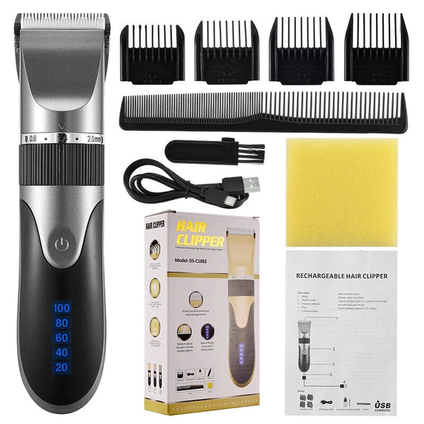 Hair Clipper Men's Beard Trimmer Professional-Hair Cutting Machine - Haeska