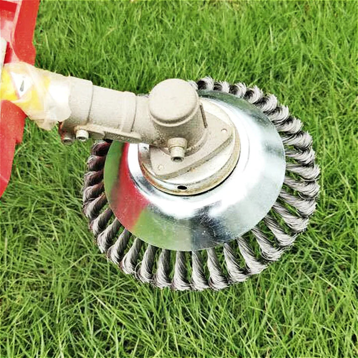 Steel Wire Trimmer Head - Grass Brush Cutter & Dust Removal Weeding Plate for Lawnmower - Haeska