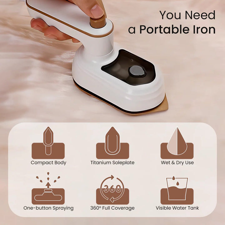 Iron Travel Handheld Portable Home Travelling Steamer Clothes - Haeska