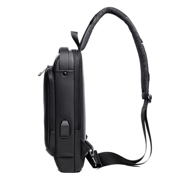 Men's Crossbody Chest Bag-Anti-Theft Bag USB - Haeska