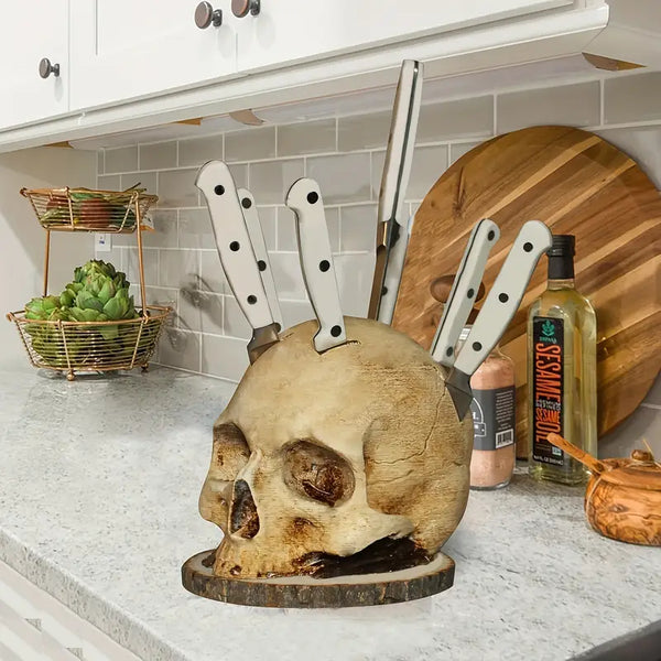 SkullSlice™ - Gothic Skull Knife Holder