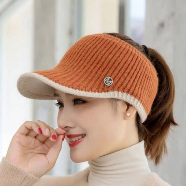 Autumn and Winter Knitted Empty Top Outdoor Sports Winter Hats - Haeska