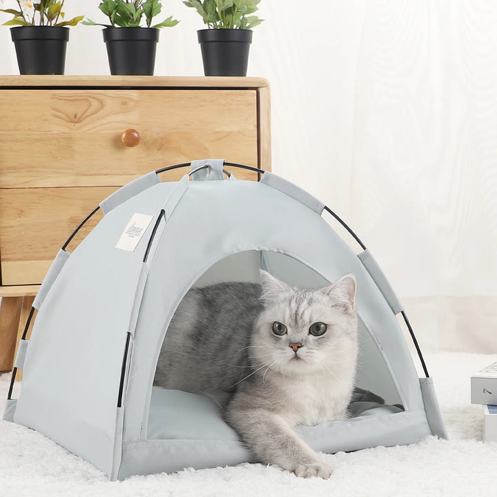 Summer Cooling Tent Bed for Pets - Foldable, Breathable, Waterproof - Indoor/Outdoor - Haeska