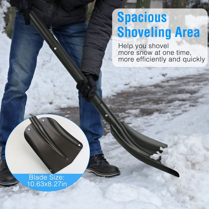 Aluminum Snow Shovel Portable Lightweight Camping Garden Beach Shovel - Haeska