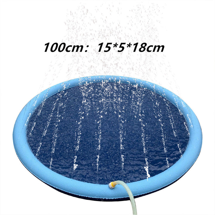 Non-Slip Splash Pad For Kids And Pet Dog Pool Summer Outdoor Water Toys Fun Backyard Fountain Play Mat - Haeska